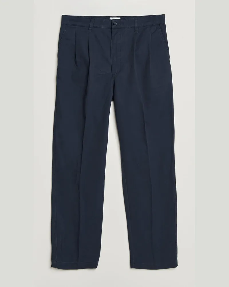 Dockers Original Pleated Chino Loose Navy Blau