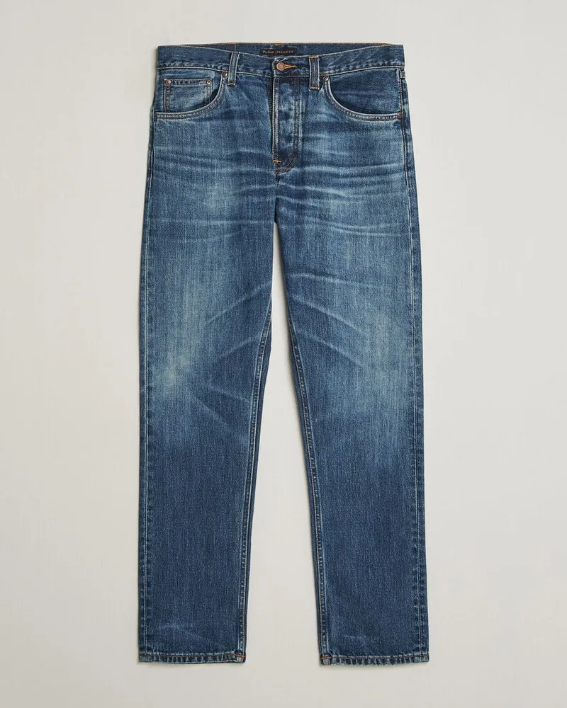 Nudie Jeans Steady Eddie II Jeans Muted Tracks Blau