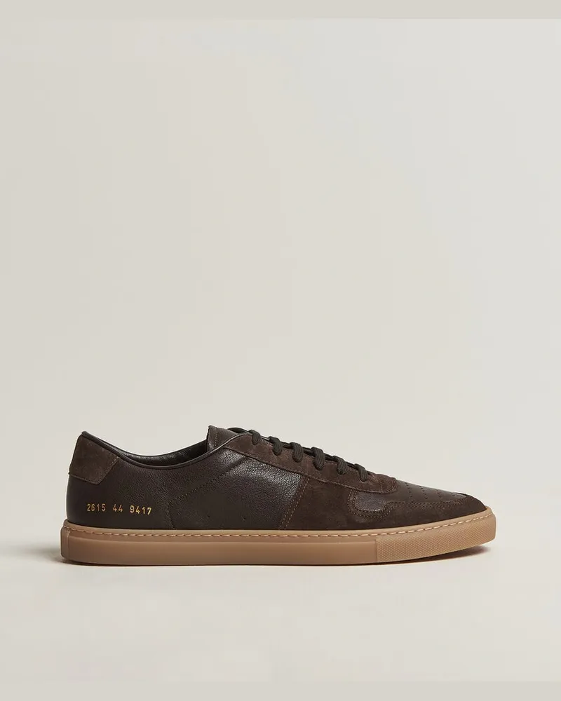Common Projects Bball Duo Leather Sneaker Dark Brown Braun