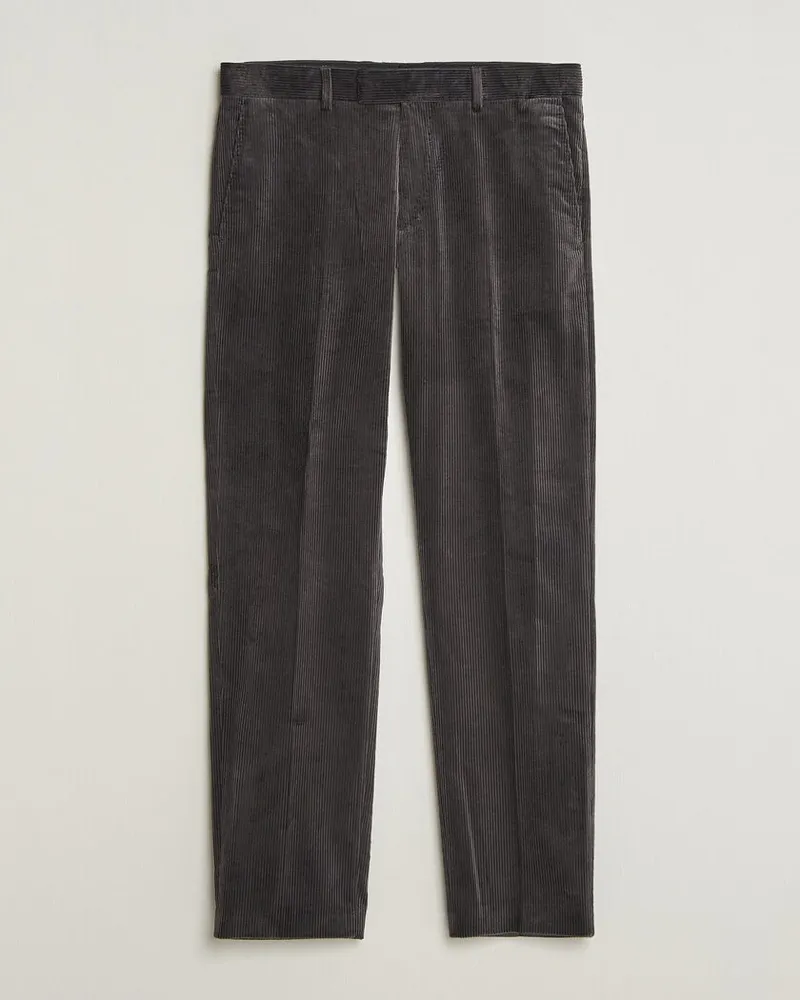 Tiger of Sweden Tense Pleated Corduroy Trousers Phantom Grau
