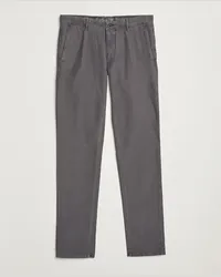 Incotex Slim Fit Garment Dyed Slacks Dark Grey Grau