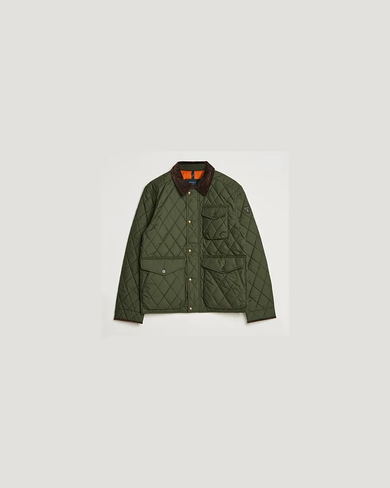 Ralph Lauren Beaton Quilted Jacket Company Olive Grün