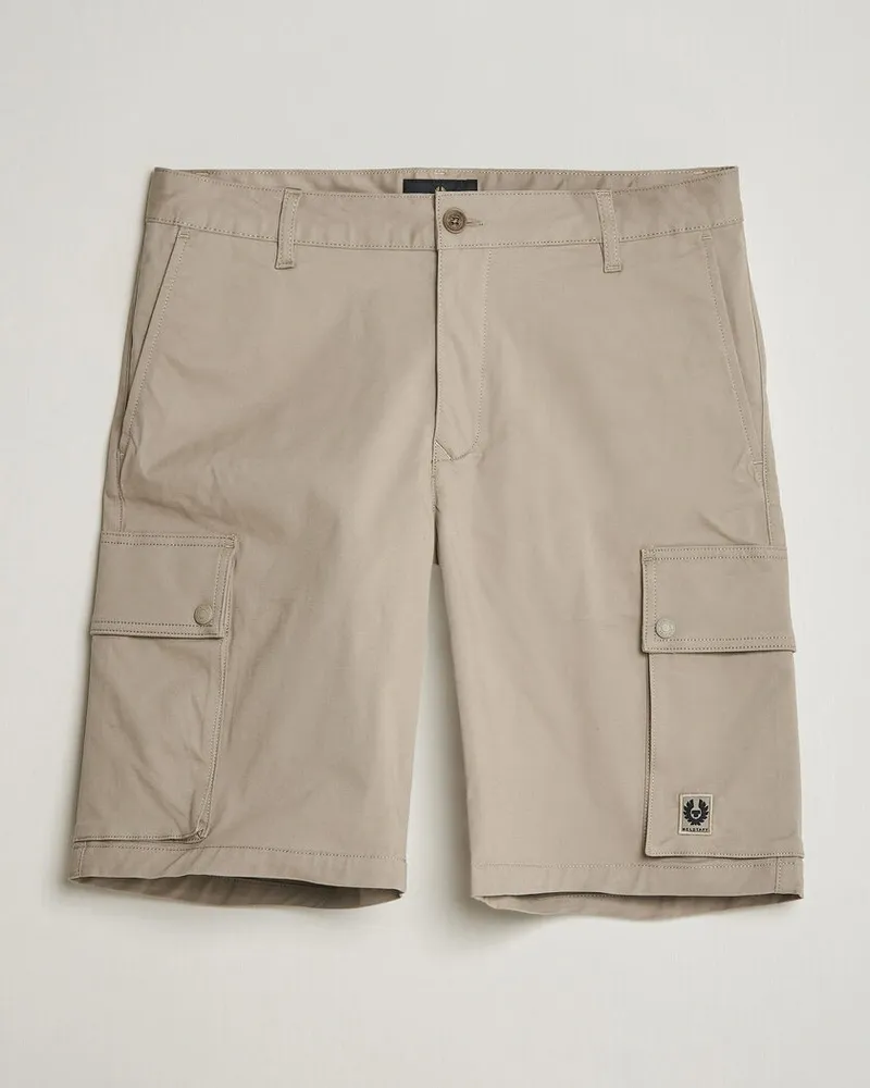 Belstaff Route Cargo Shorts Dark Sand Beige