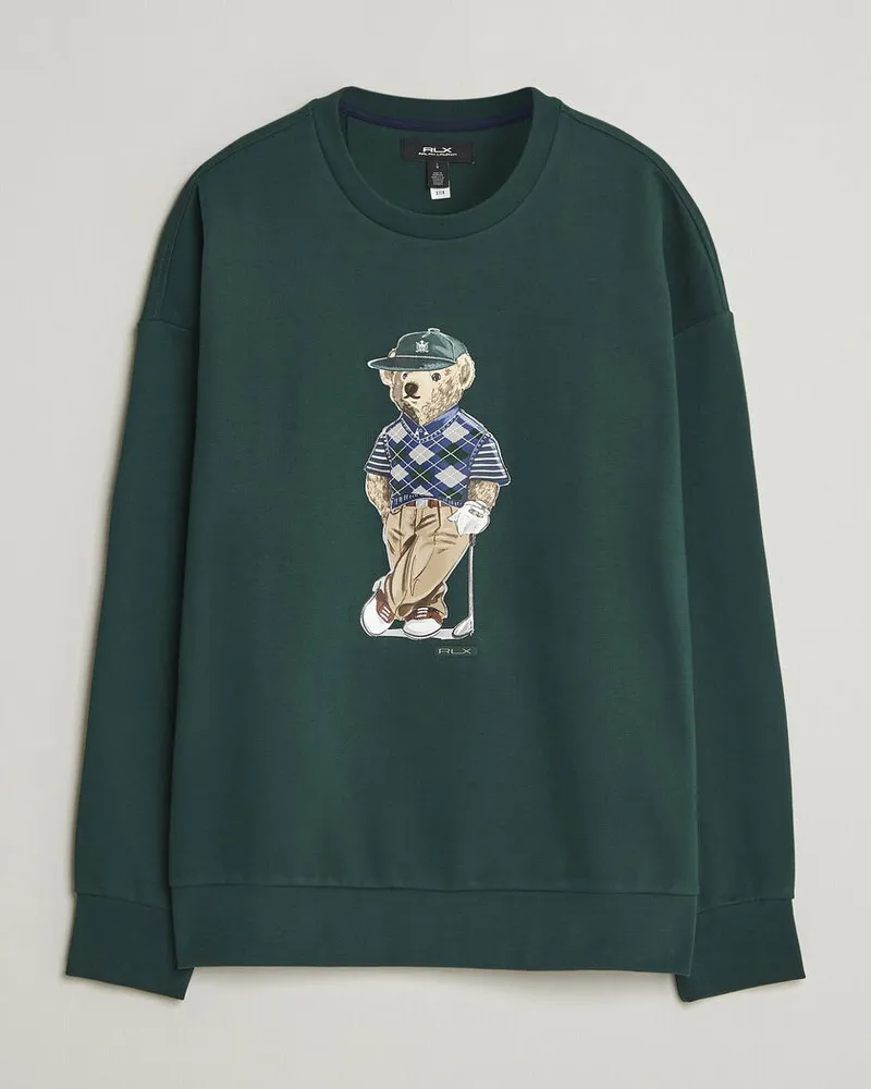 Ralph Lauren Loopback Terry Bear Sweatshirt Moss Agate Grün