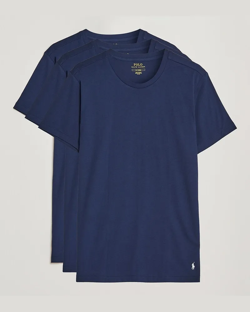 Ralph Lauren 3-Pack Crew Neck T-Shirt Navy Blau