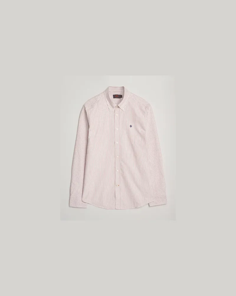 Morris Douglas Oxford Striped Shirt Red Rot