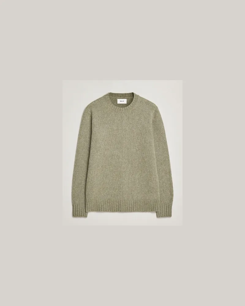 NN 07 Lee Wool Knitted Sweater Valley Green Grün