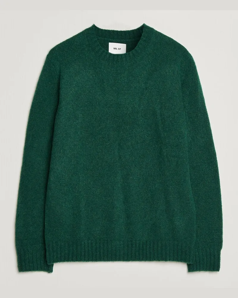 NN 07 Lee Wool Knitted Sweater Eden Green Grün