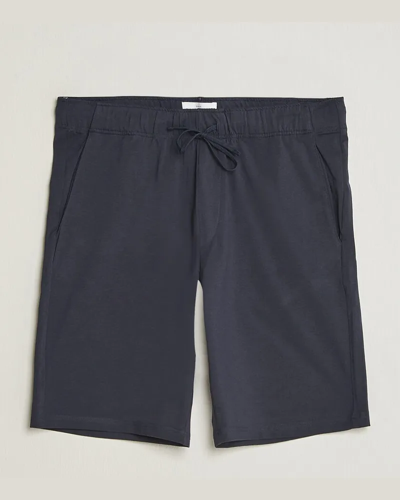 Bread & Boxers Pyjama Shorts Dark Navy Blau
