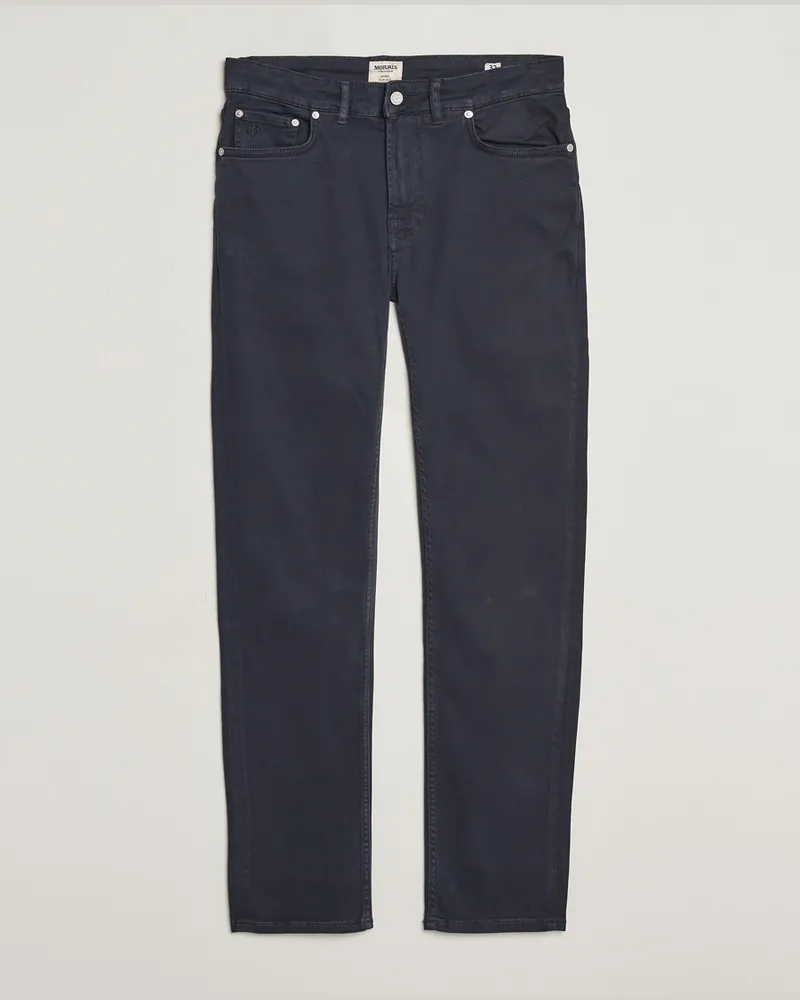 Morris James Brushed 5-Pocket Pant Blue Blau