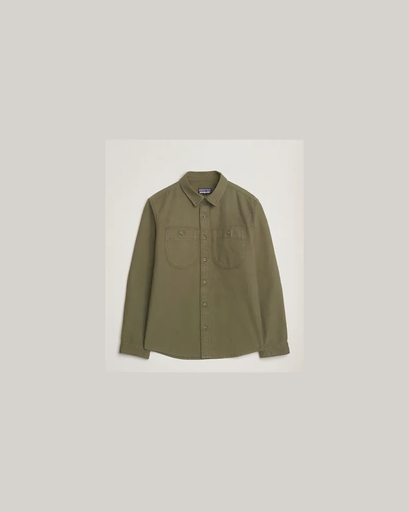 Patagonia Point Reyes Canvas Shirt Basin Green Grün