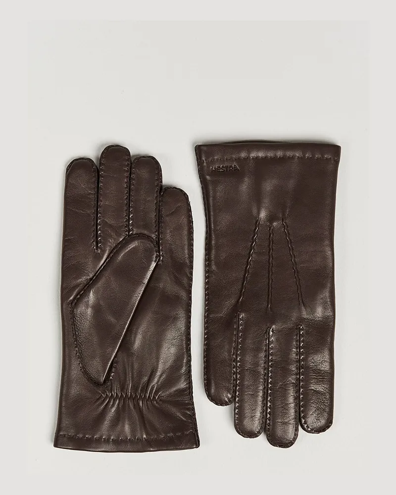 Hestra Edward Wool Lined Glove Espresso Braun