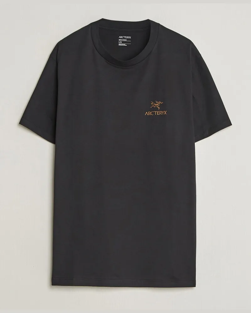 Arc'teryx Kragg Cotton Bird Word T-Shirt Black Weiß