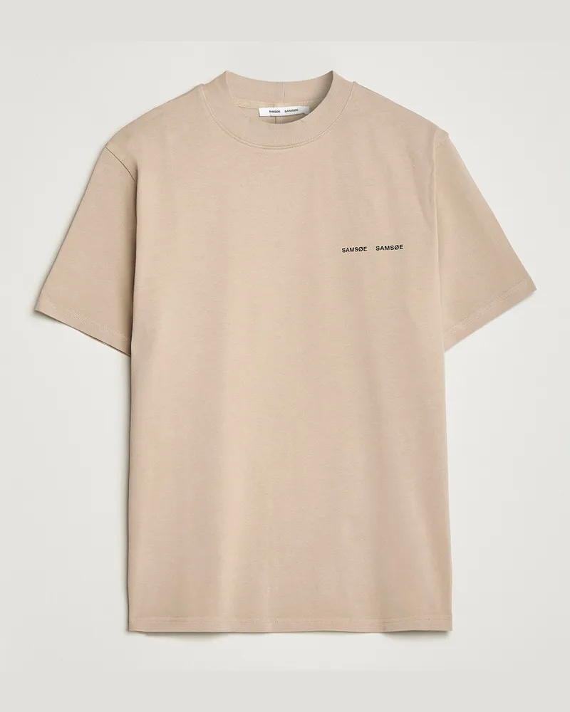 Samsøe & Samsøe Norsbro Organic Cotton Tee Pure Cashmere Beige