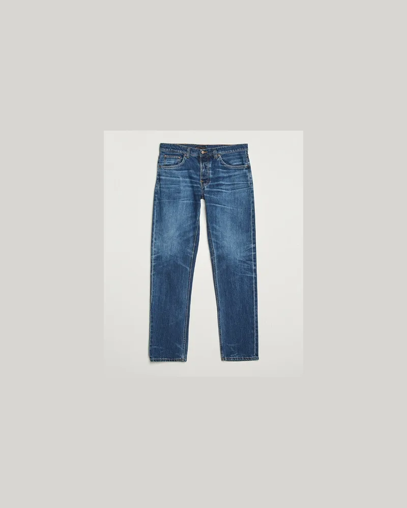 Nudie Jeans Solid Ollie Jeans Life Tracks Blau