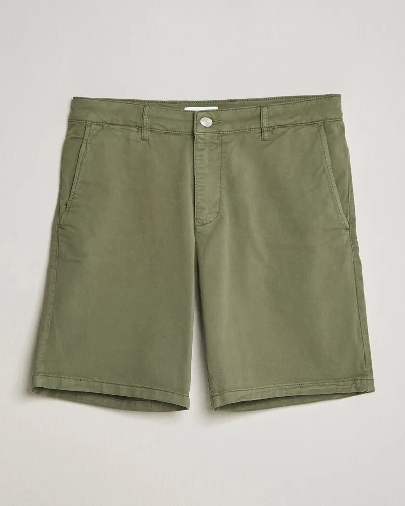 NN 07 Aden Regular Fit Chinos Capers Green Grün