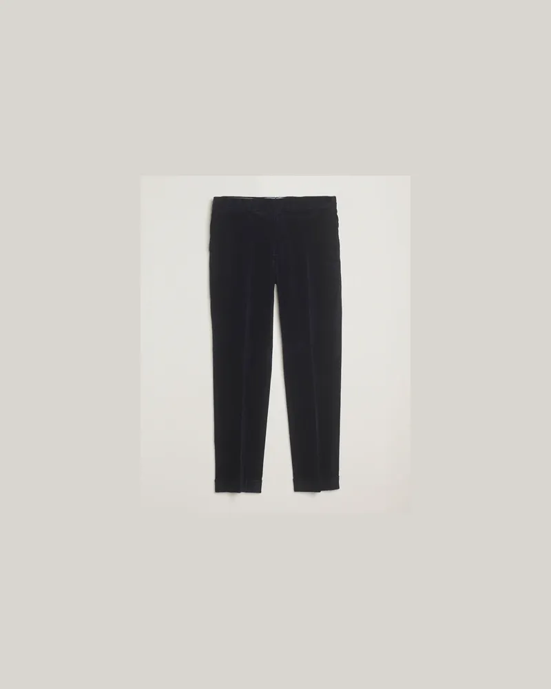 Ralph Lauren Stretch Corduroy Trousers Collection Navy Blau