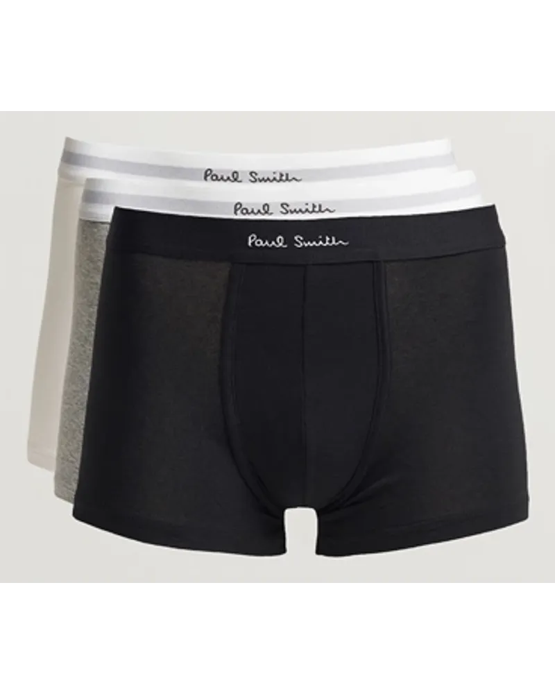 Paul Smith 3-Pack Trunk White/Black/Grey Schwarz