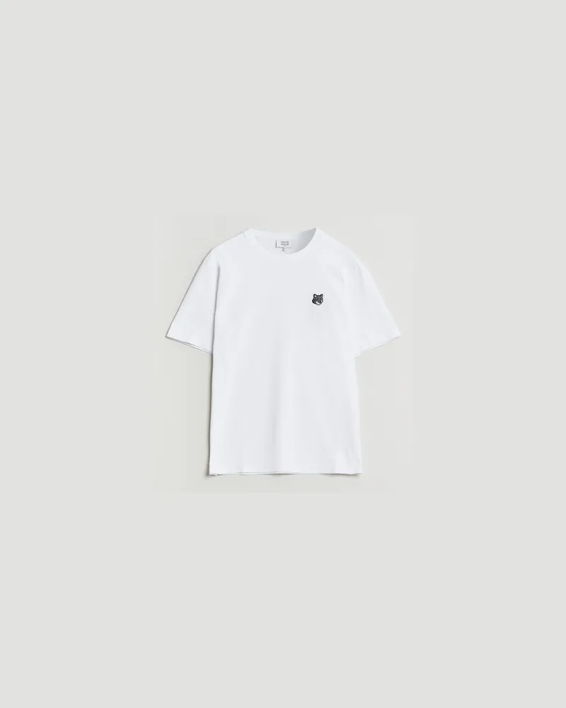 Kitsuné Grey Fox Head T-Shirt White Weiß