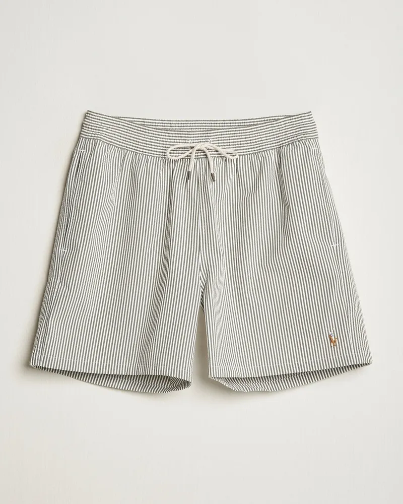 Ralph Lauren Traveler Mid Trunk Seersucker Olive Grün