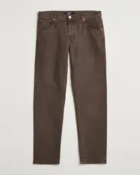 Incotex 5-Pocket Bull Denim Pants Dark Brown Braun