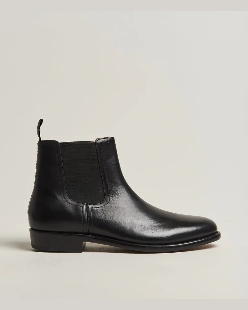 Ralph Lauren Owen Leather Chelsea Boots Black Schwarz