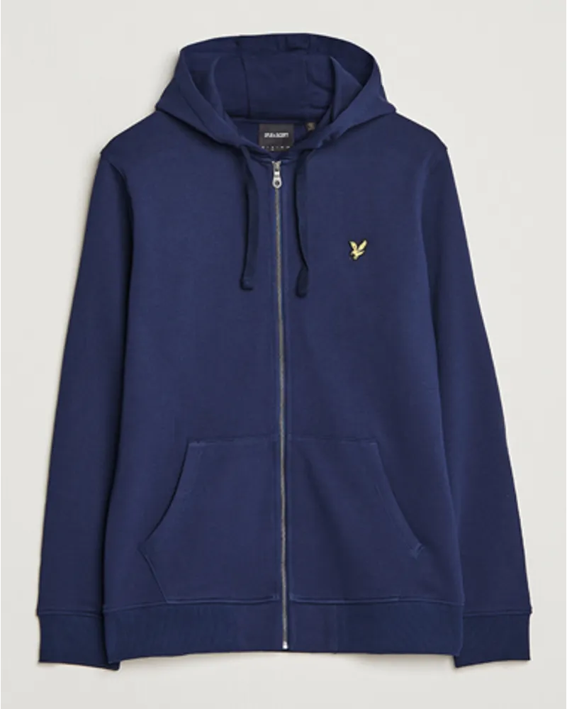 Lyle & Scott Zip Full Zip Hoodie Navy Blau