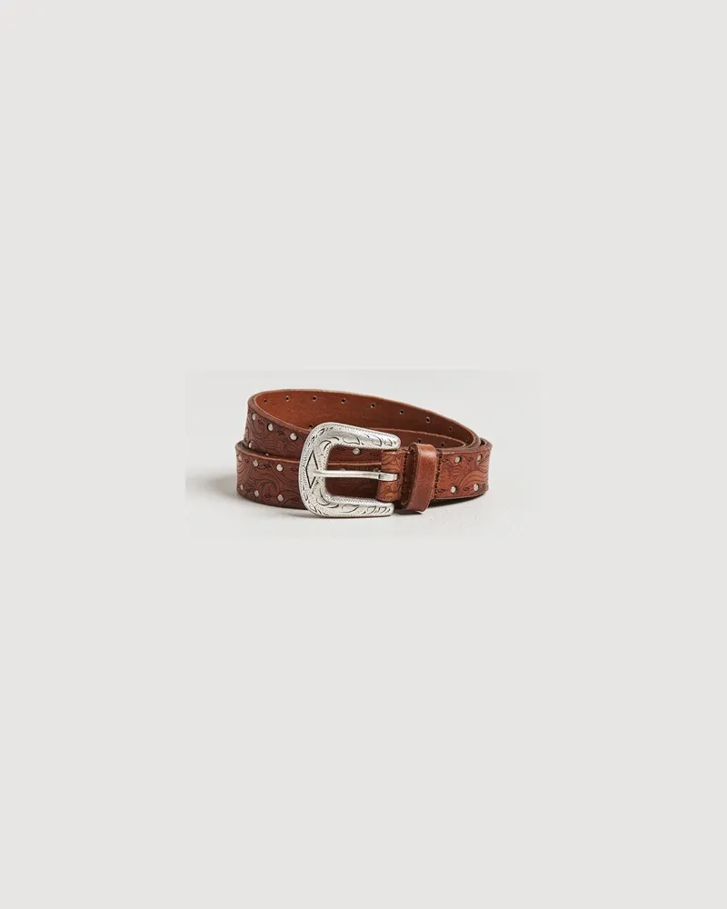 Anderson's Stud Western 2,5cm Belt Brown Braun