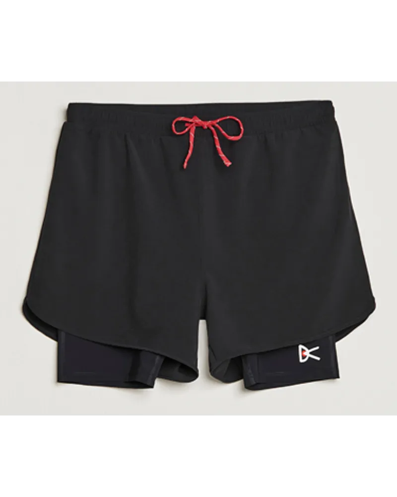 District Vision Aaron Trail Shorts Black Schwarz