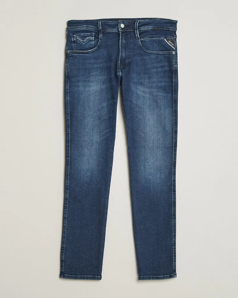 Replay Anbass Powerstretch Jeans Dark Blue Blau