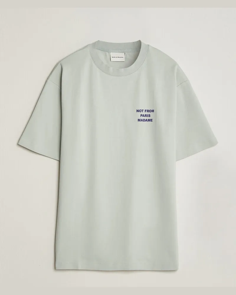 Drôle de Monsieur Bold Slogan T-Shirt Grey Grau