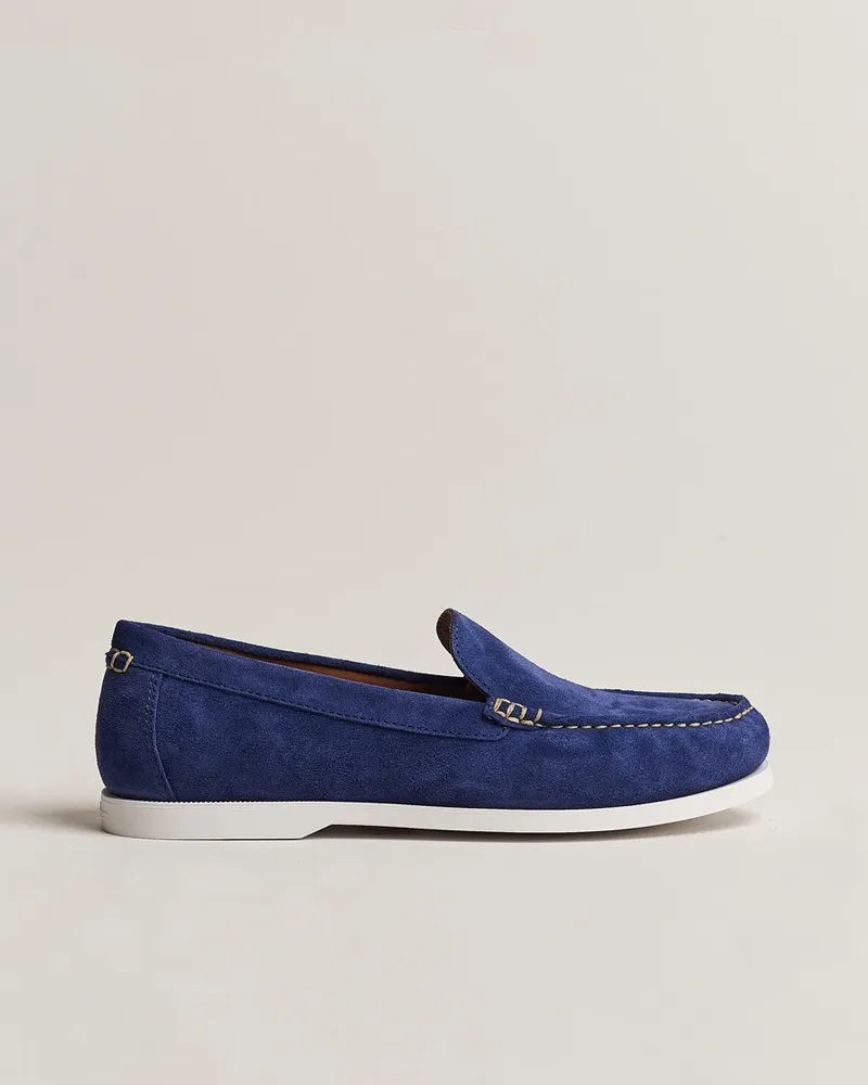 Ralph Lauren Merton Casual Suede Loafer Newport Navy Blau