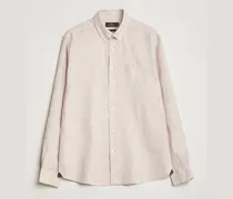 Douglas Linen Button Down Shirt Khaki