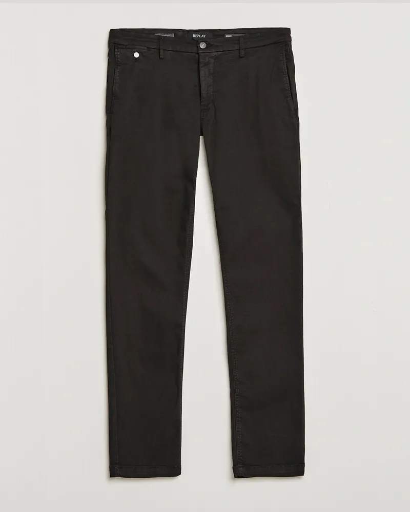 Replay Benni Hyperflex X-Lite Chinos Black Schwarz