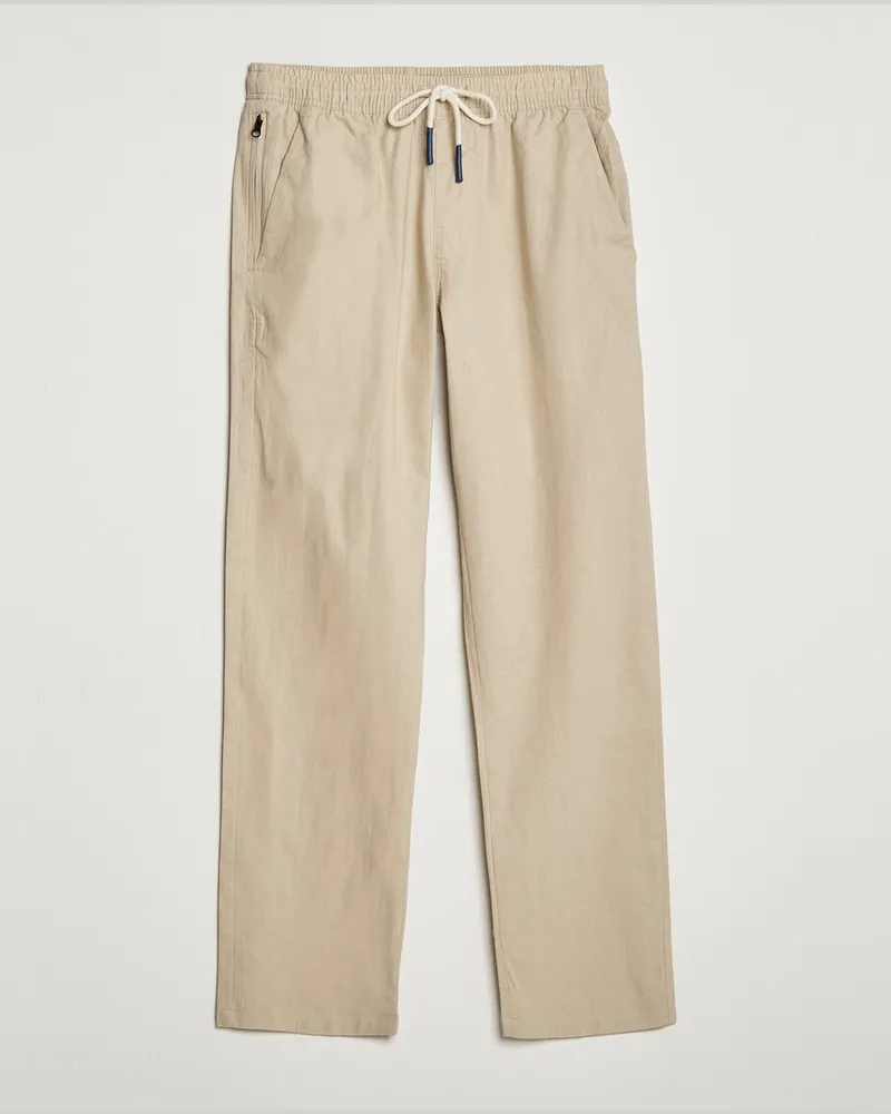 OAS Linen Long Pants Beige Beige