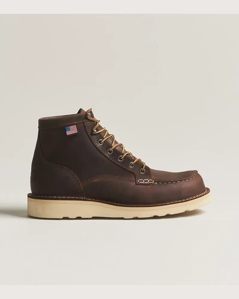 Danner Bull Run Leather Moc Toe Boot Brown Braun