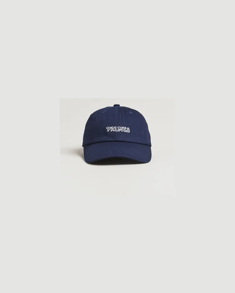 Palmes Embroidered Logo Cap Navy Blau