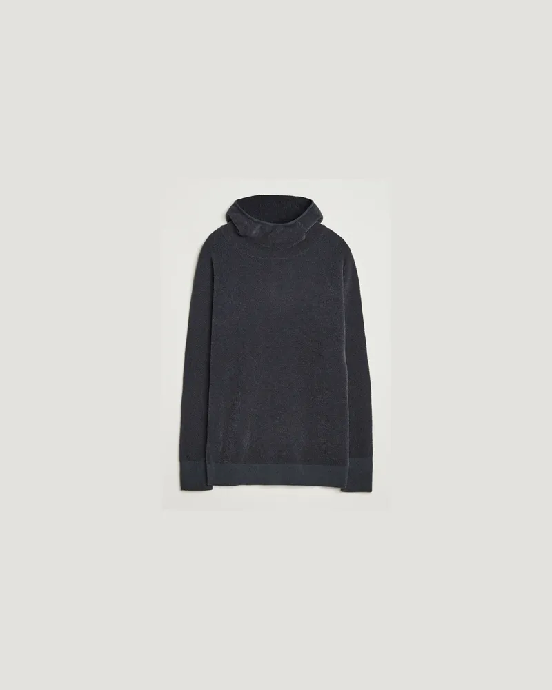 Goldwin Mesh Pile Hoodie Wolf Gray Weiß