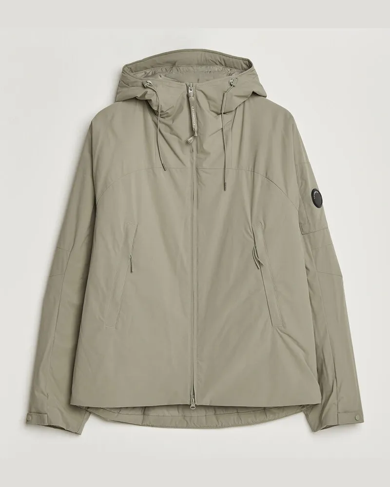 C.P. Company Pro-Tek Lightweight Padded Hood Jacket Light Grey Grau