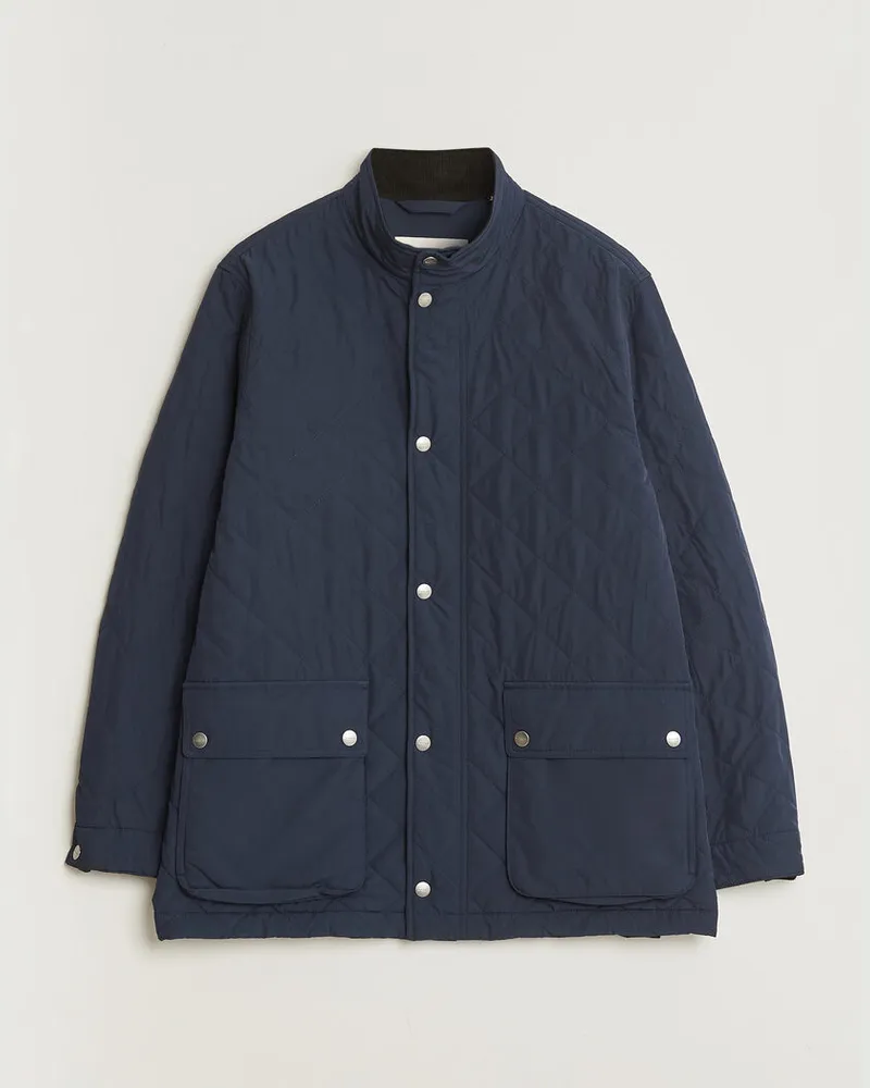 Gant Classic Quilted Mid Jacket Evening Blue Blau