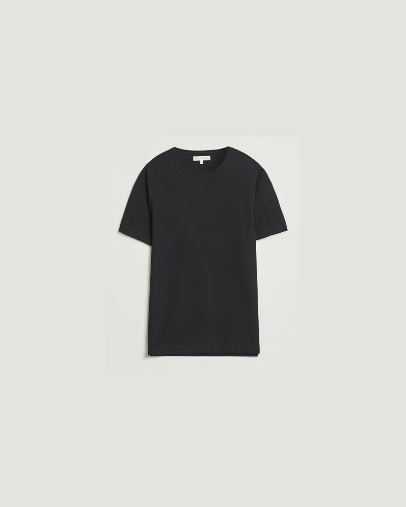 Merz b. Schwanen Classic Fit Sturdy T-Shirt Black Schwarz