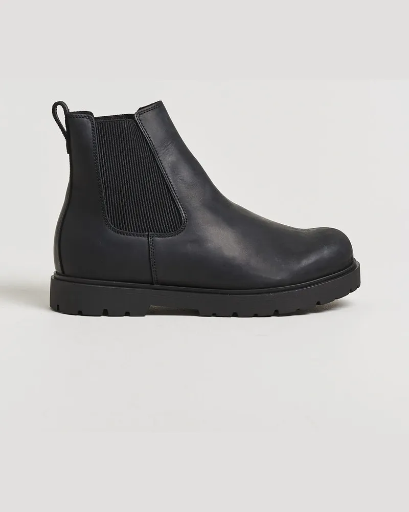 Birkenstock Highwood Oiled Leather Chelsea Boot Black Schwarz