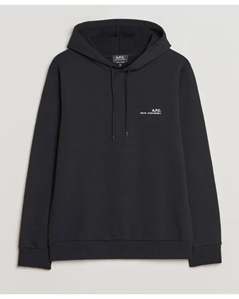 A.P.C. Item Hoodie Black Schwarz