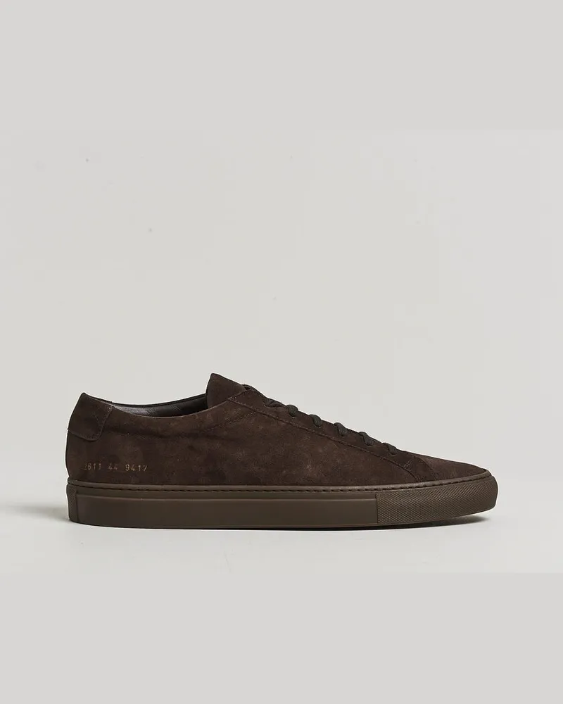 Common Projects Original Achilles Suede Sneaker Dark Brown Braun