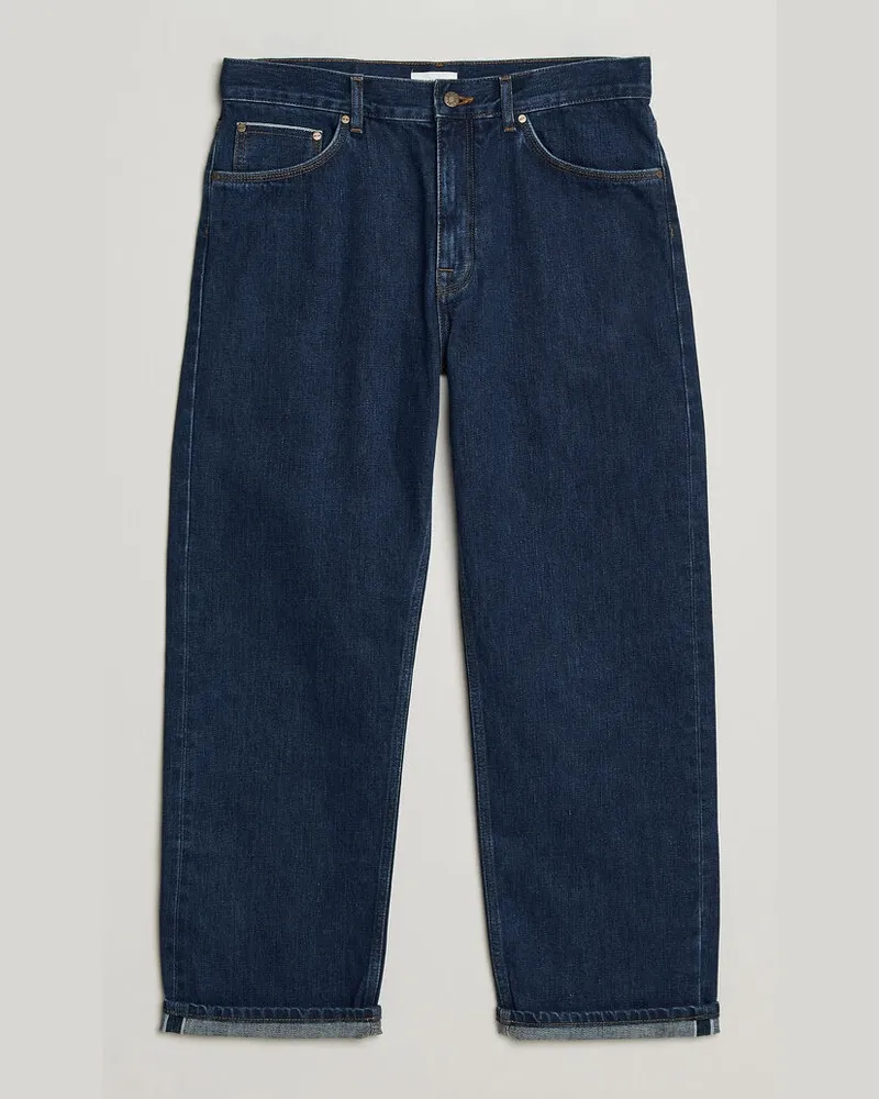 NN 07 Otis Relaxed Fit Selvedge Jeans Medium Indigo Blau