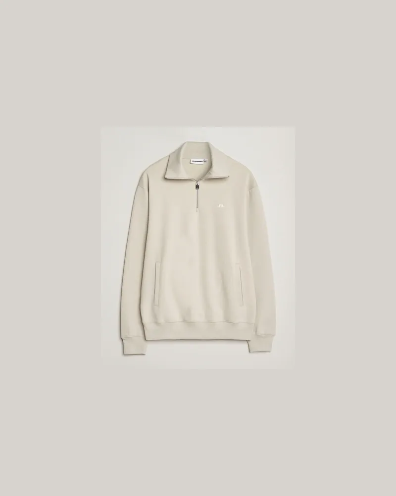 J.Lindeberg Callan Jersey Half Zip Moonbeam Beige
