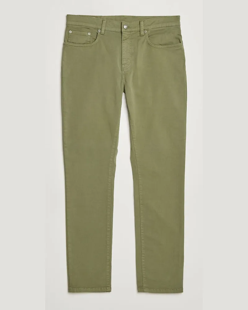 Gant Slim Fit Desert 5-Pocket Pants Dry Herb Green Grün