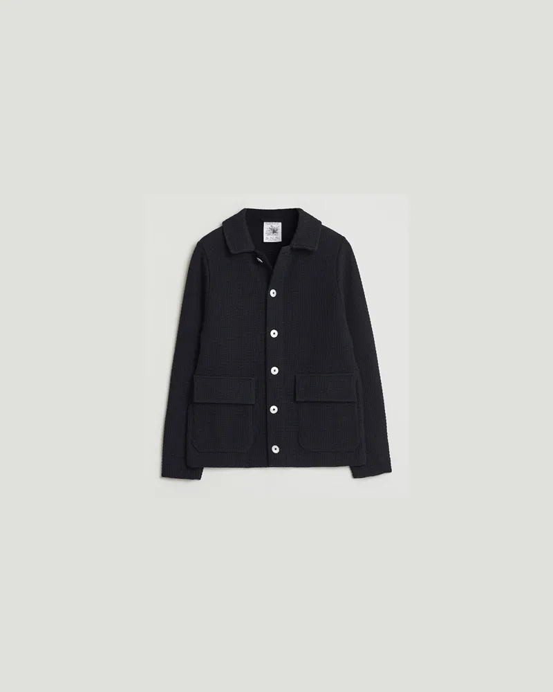 S.N.S Herning S.N Herning Wool Chore Jacket Navy Blau
