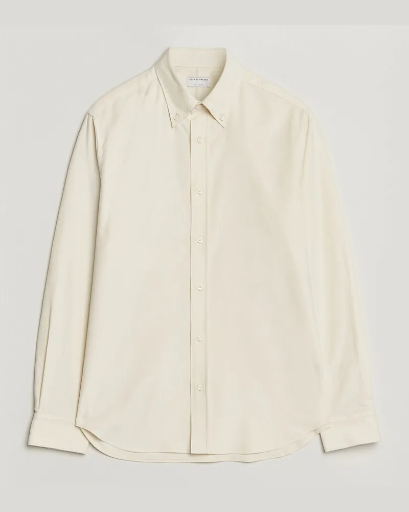 Tiger of Sweden Bjorn Corduroy Shirt Cream White Weiß