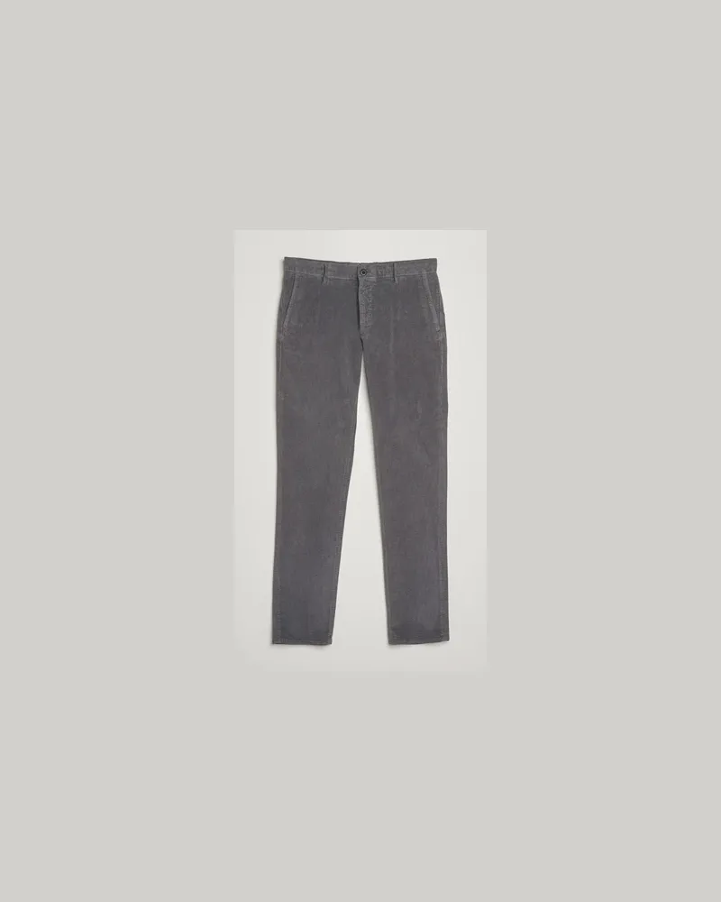 Incotex Slim Fit Leisure Cord Slacks Grey Grau